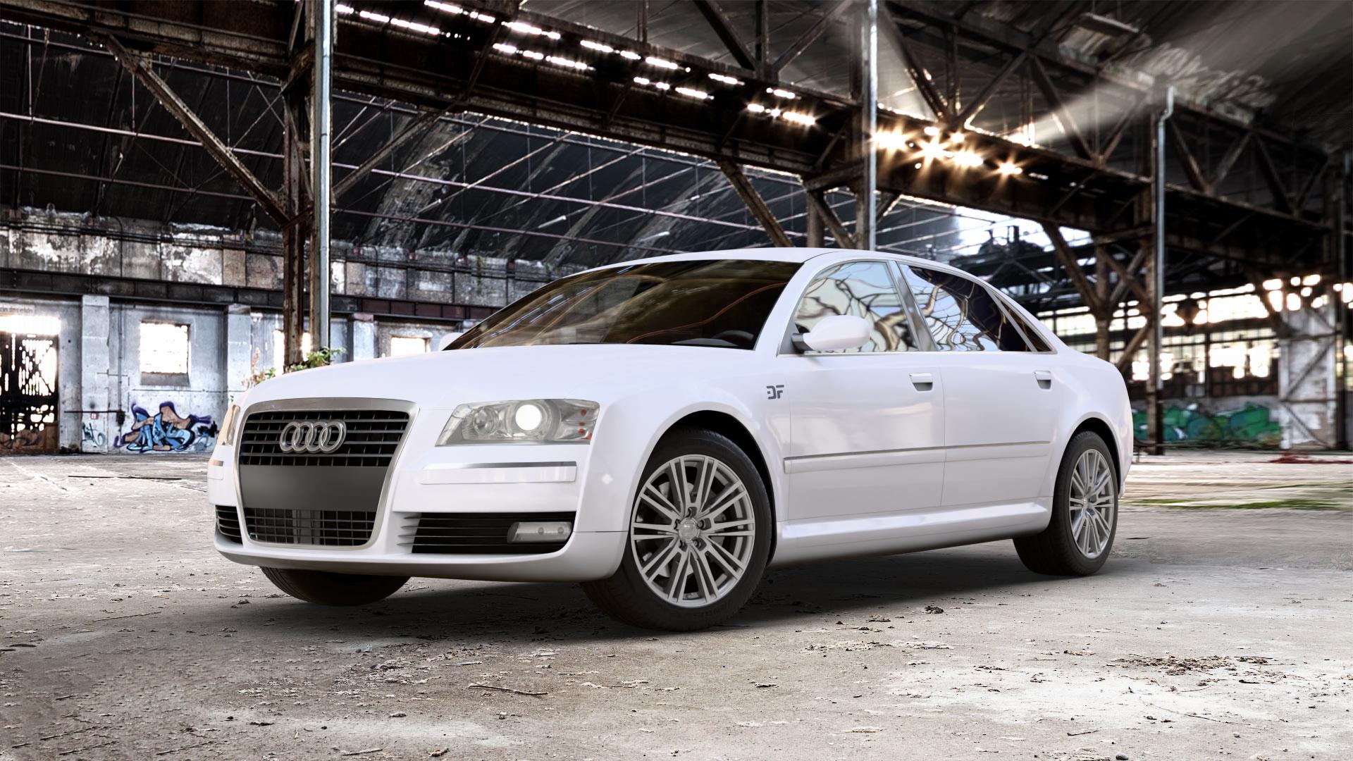 2DRV WH18 Daytona Grau lackiert Felge mit Reifen in 18Zoll Winterfelge Alufelge auf weissem Audi A8 Typ D3/4E 3,7l quattro 206kW (280 PS) 4,2l 246kW (334 3,0l 162kW (220 3,2l FSI 191kW (260 TDI 155kW (211 171kW (232 4,0l 202kW (275 240kW (326 2,8l 154kW ⬇️ mit 15mm Tieferlegung ⬇️ Old Industrial Hall_max_5300mm_2024 Frontansicht_1