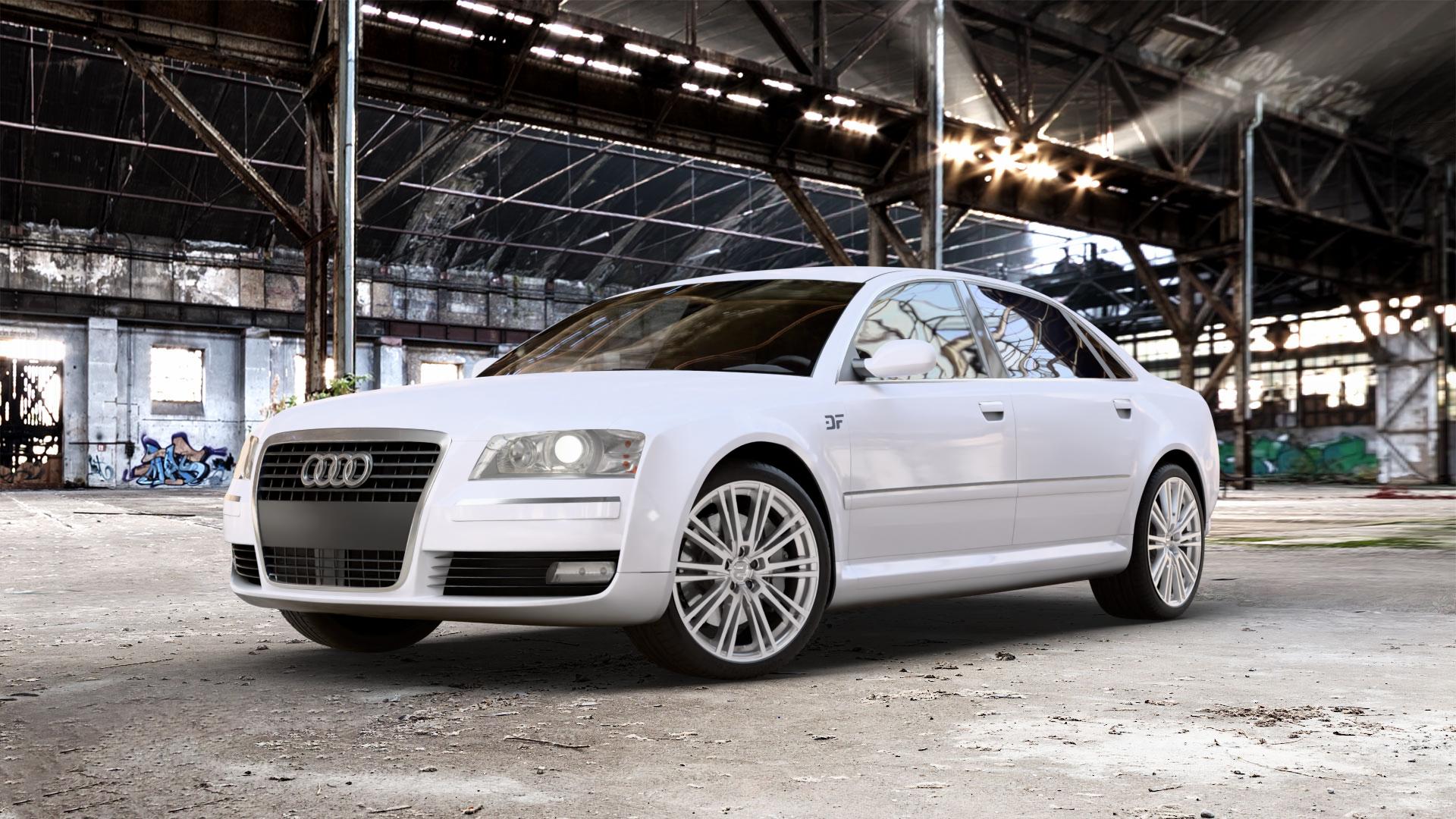 2DRV WH18 Race Silber lackiert Felge mit Reifen in 20Zoll Winterfelge Alufelge auf weissem Audi A8 Typ D3/4E 3,7l quattro 206kW (280 PS) 4,2l 246kW (334 3,0l 162kW (220 3,2l FSI 191kW (260 TDI 155kW (211 171kW (232 4,0l 202kW (275 240kW (326 2,8l 154kW ⬇️ mit 15mm Tieferlegung ⬇️ Old Industrial Hall_max_5300mm_2024 Frontansicht_1