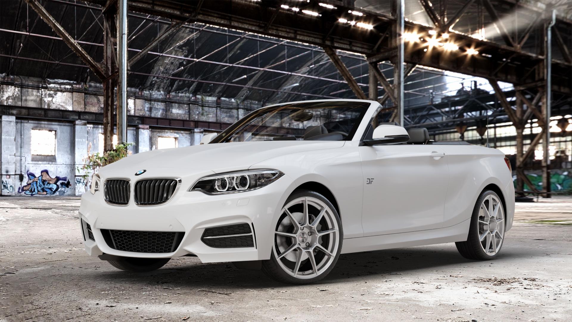 AUTEC ClubRacing Hyper silber Felge mit Reifen in 19Zoll Winterfelge Alufelge auf weissem BMW 220d Typ F23 (Cabrio) 2,0l 140kW (190 PS) 220i 135kW (184 228i 180kW (245 2 M235i 3,0l 240kW (326 218i 1,5l 100kW (136 xDrive 225d 165kW (224 218d 110kW (150 ⬇️ mit 15mm Tieferlegung ⬇️ Old Industrial Hall_max_4400mm_2024 Frontansicht_1