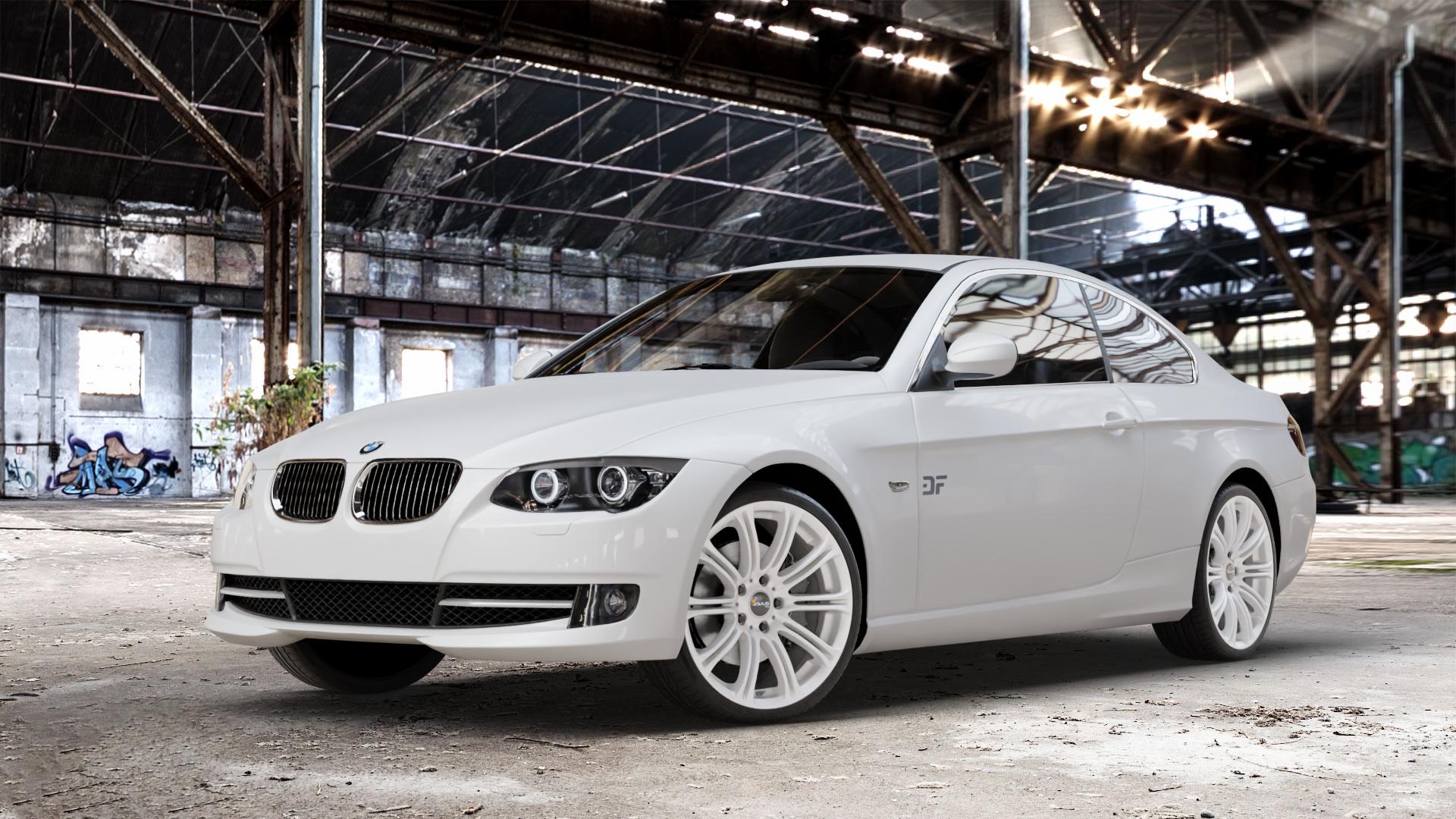 AVUS Racing AC-MB1 HYPER SILVER Felge mit Reifen silber in 19Zoll Winterfelge Alufelge auf weissem BMW 325i Typ E92 (Coupé) 330i 330d 335i 335d 320i 330xi 320d 325d M3 (Coupe) 335xi 325xi 330xd 320xd 318i 323i 316i GTS 3er Coupé (392C, 3C, 390X) ⬇️ mit 15mm Tieferlegung ⬇️ Old Industrial Hall_max_4400mm_2024 Frontansicht_1