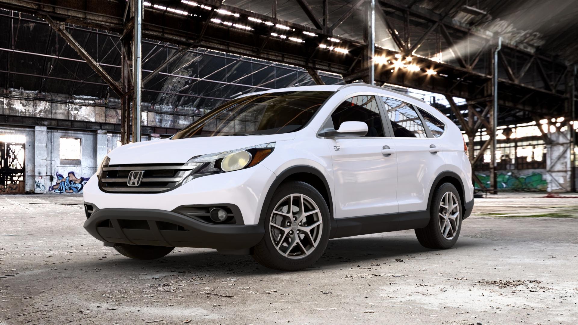 Borbet Y titan matt Felge mit Reifen grau in 18Zoll Winterfelge Alufelge auf weissem Honda CR-V IV (RE5, RE6) 2,2l i-DTEC (RE6) 110kW 4WD (150 PS) 2,0l i-VTEC (RE5) 114kW (155 2WD 1,6l 88kW (120 BiTurbo 118kW (160 ⬇️ mit 15mm Tieferlegung ⬇️ Old Industrial Hall_max_5300mm_2024 Frontansicht_1