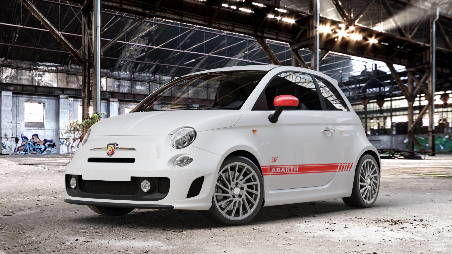 Brock B39 himalaya-grey-matt lackiert Felge mit Reifen grau in 17Zoll Winterfelge Alufelge auf weissem Fiat 500 Typ 312 1,4l Abarth 16V 99kW (135 PS) 118kW (160 132kW (179 103kW (140 695 Biposto 139kW (189 Facelift 595 107kW (145 120kW (163 Turismo 121kW (165 Comp ⬇️ mit 15mm Tieferlegung ⬇️ Old Industrial Hall_max_4400mm_2024 Frontansicht_1