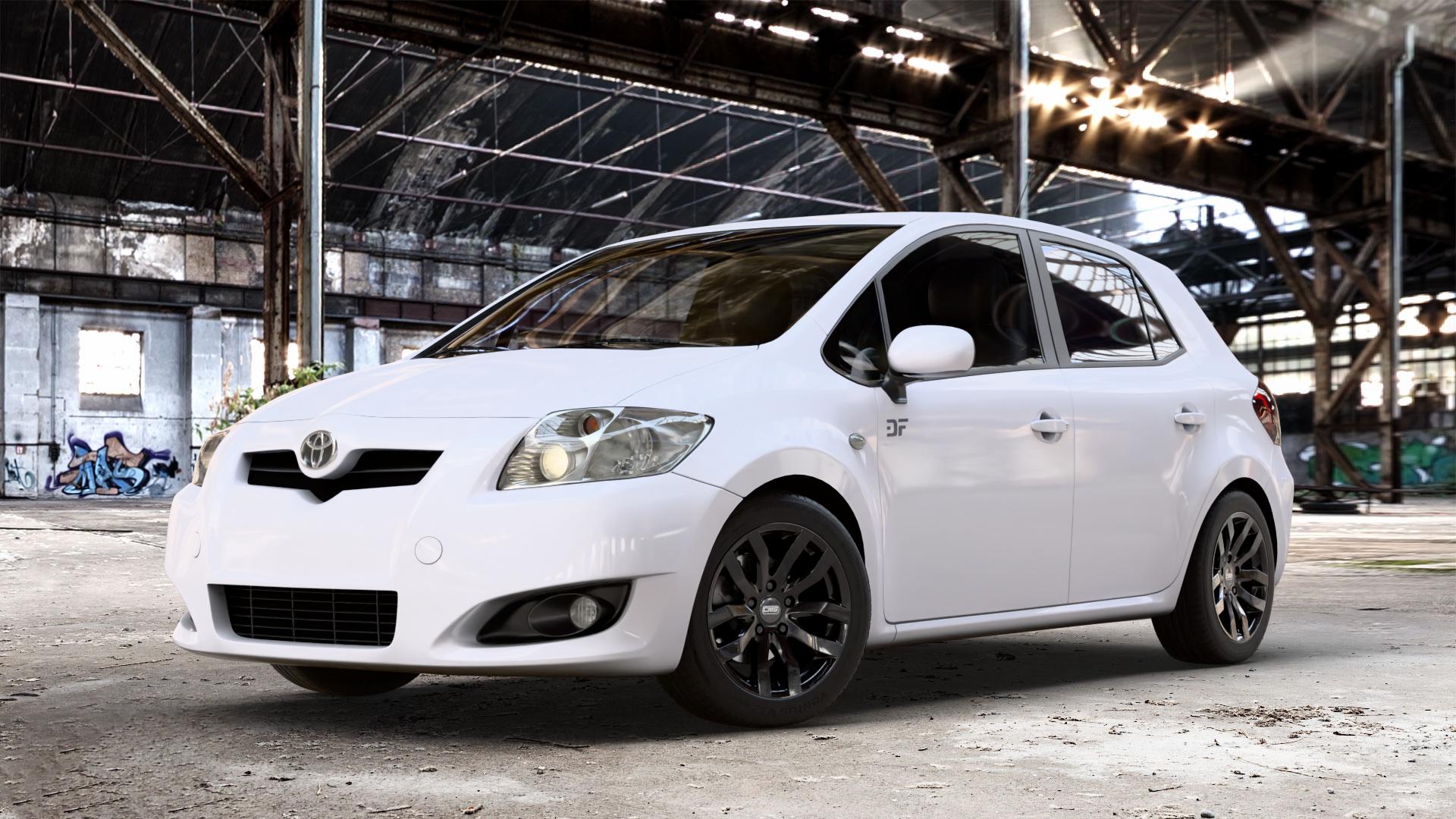 CMS C22 Complete Black Gloss Felge mit Reifen in 16Zoll Winterfelge Alufelge auf weissem Toyota Auris (07-12) 1,6l Dual VVT-i 91kW (124 PS) 1,4l D-4D 66kW (90 71kW (97 1,3l 74kW (101 73kW (99 Vavematic 97kW (132 1,8l 108kW (147 VVT-i-Hybrid ⬇️ mit 15mm Tieferlegung ⬇️ Old Industrial Hall_max_4400mm_2024 Frontansicht_1
