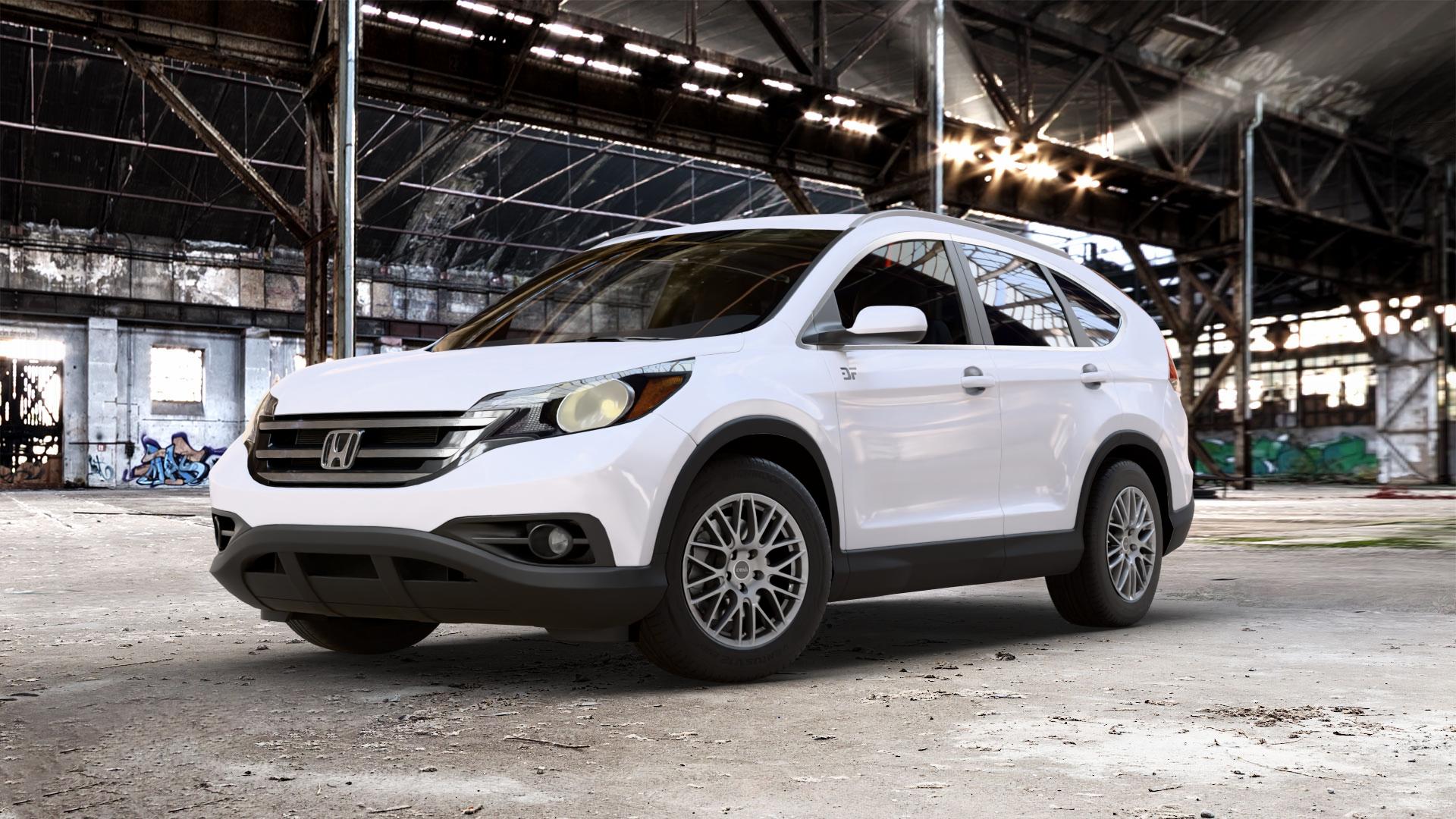 DBV 5KS 003 hyper silber Felge mit Reifen in 17Zoll Winterfelge Alufelge auf weissem Honda CR-V IV (RE5, RE6) 2,2l i-DTEC (RE6) 110kW 4WD (150 PS) 2,0l i-VTEC (RE5) 114kW (155 2WD 1,6l 88kW (120 BiTurbo 118kW (160 ⬇️ mit 15mm Tieferlegung ⬇️ Old Industrial Hall_max_5300mm_2024 Frontansicht_1