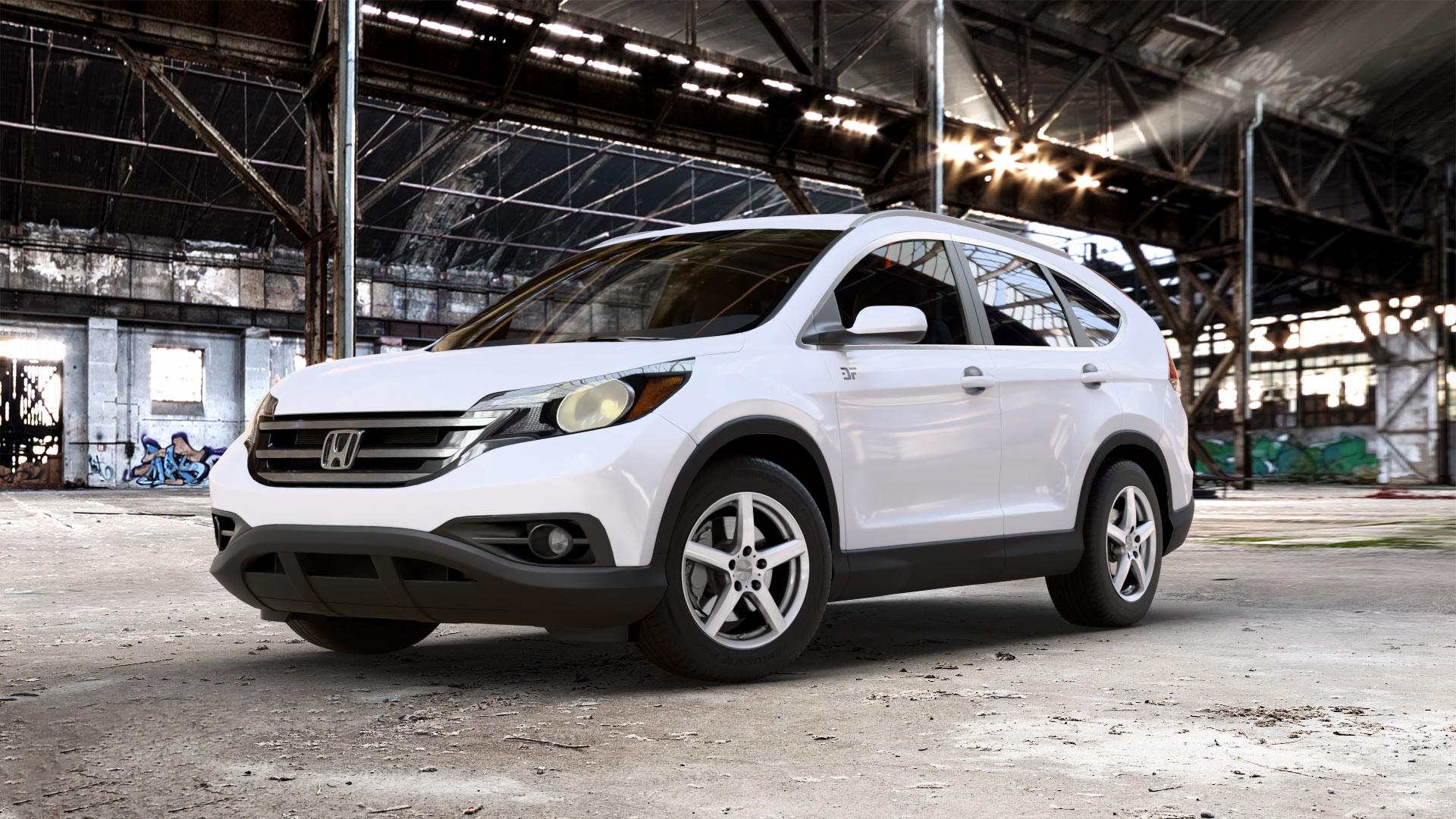 DEZENT TY SILVER Felge mit Reifen silber in 17Zoll Winterfelge Alufelge auf weissem Honda CR-V IV (RE5, RE6) 2,2l i-DTEC (RE6) 110kW 4WD (150 PS) 2,0l i-VTEC (RE5) 114kW (155 2WD 1,6l 88kW (120 BiTurbo 118kW (160 ⬇️ mit 15mm Tieferlegung ⬇️ Old Industrial Hall_max_5300mm_2024 Frontansicht_1