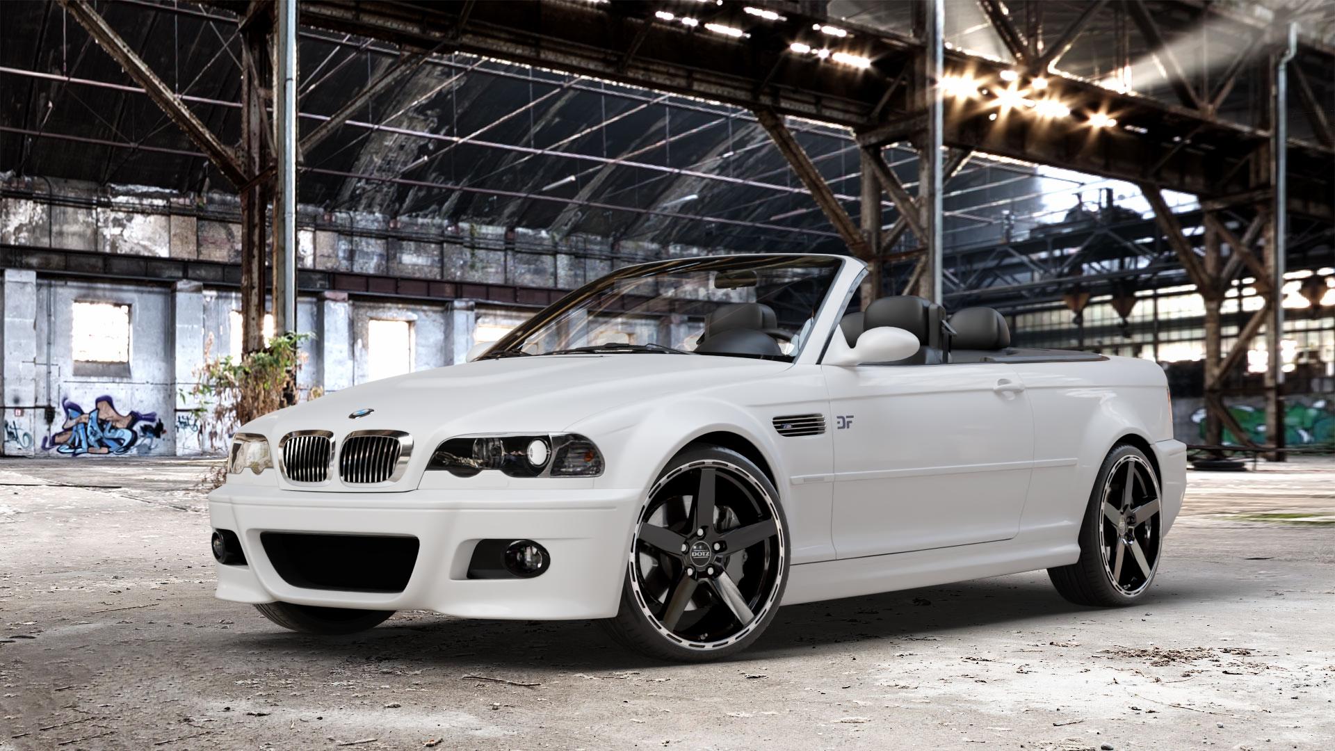 DOTZ MARINABAY GUNMETAL/POLISHED LIP Felge mit Reifen grau anthrazit in 19Zoll Winterfelge Alufelge auf weissem BMW 320cd Typ E46 (Cabrio) 2,0l 110kW (150 PS) 320ci 2,2l 125kW (170 323ci 2,5l 325ci 141kW (192 330cd 3,0l 150kW (204 330ci 170kW (231 318ci 105kW (143 M3 3er C ⬇️ mit 15mm Tieferlegung ⬇️ Old Industrial Hall_max_4400mm_2024 Frontansicht_1