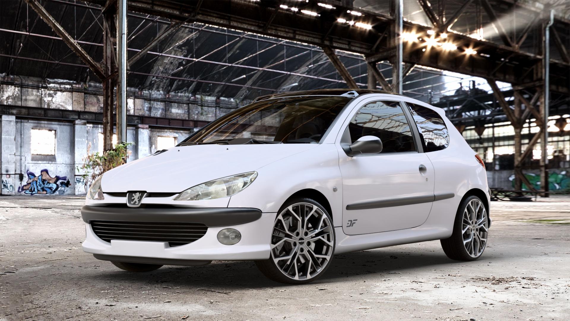 GMP Italia MATISSE Anthr. matt diamond Felge mit Reifen grau anthrazit in 18Zoll Winterfelge Alufelge auf weissem Peugeot 206 1,1l 40kW (54 PS) 44kW (60 1,4l 55kW (75 1,6l 65kW (88 2,0l RC 130kW (177 S16 99kW (135 100kW (136 GT HDi eco 50kW (68 1,9l D 51kW (69 16V 66kW (90 F ⬇️ mit 15mm Tieferlegung ⬇️ Old Industrial Hall_max_4400mm_2024 Frontansicht_1