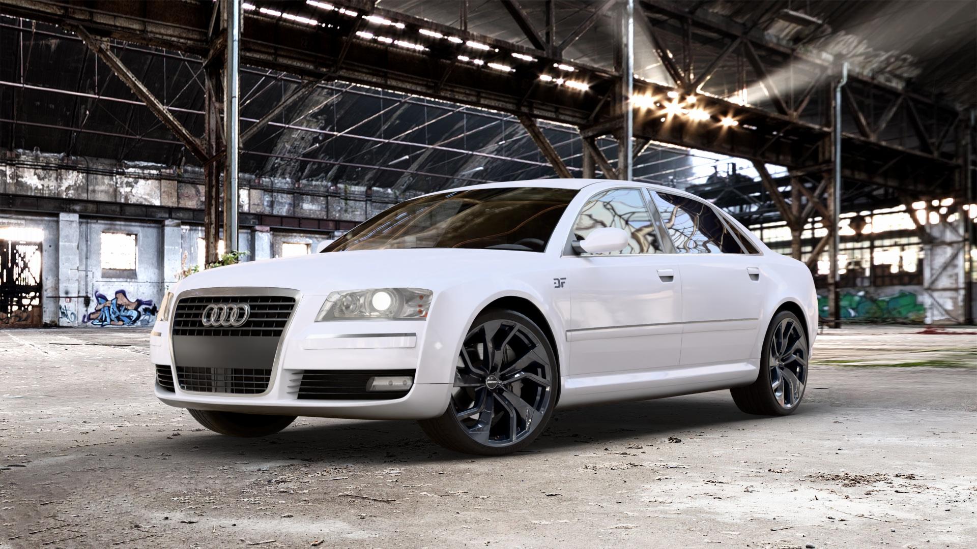 GMP Italia Rebel Black glossy Felge mit Reifen schwarz in 21Zoll Winterfelge Alufelge auf weissem Audi A8 Typ D3/4E 3,7l quattro 206kW (280 PS) 4,2l 246kW (334 3,0l 162kW (220 3,2l FSI 191kW (260 TDI 155kW (211 171kW (232 4,0l 202kW (275 240kW (326 2,8l 154kW ⬇️ mit 15mm Tieferlegung ⬇️ Old Industrial Hall_max_5300mm_2024 Frontansicht_1