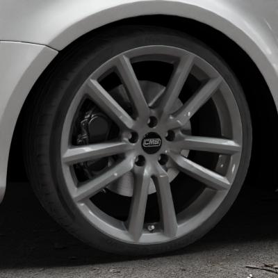 Japan Racing Wheels SL-01 Matt Bronze Felge mit Reifen in 19Zoll Winterfelge Alufelge auf weissem BMW 114i Typ F21 116i 118i 125i 114d 116d 118d 120d 125d xDrive Facelift EffDyn Edition 1er Dreitürer (1K2) ⬇️ mit 15mm Tieferlegung ⬇️ Old Industrial Hall_max_4400mm_2024 Frontansicht_1