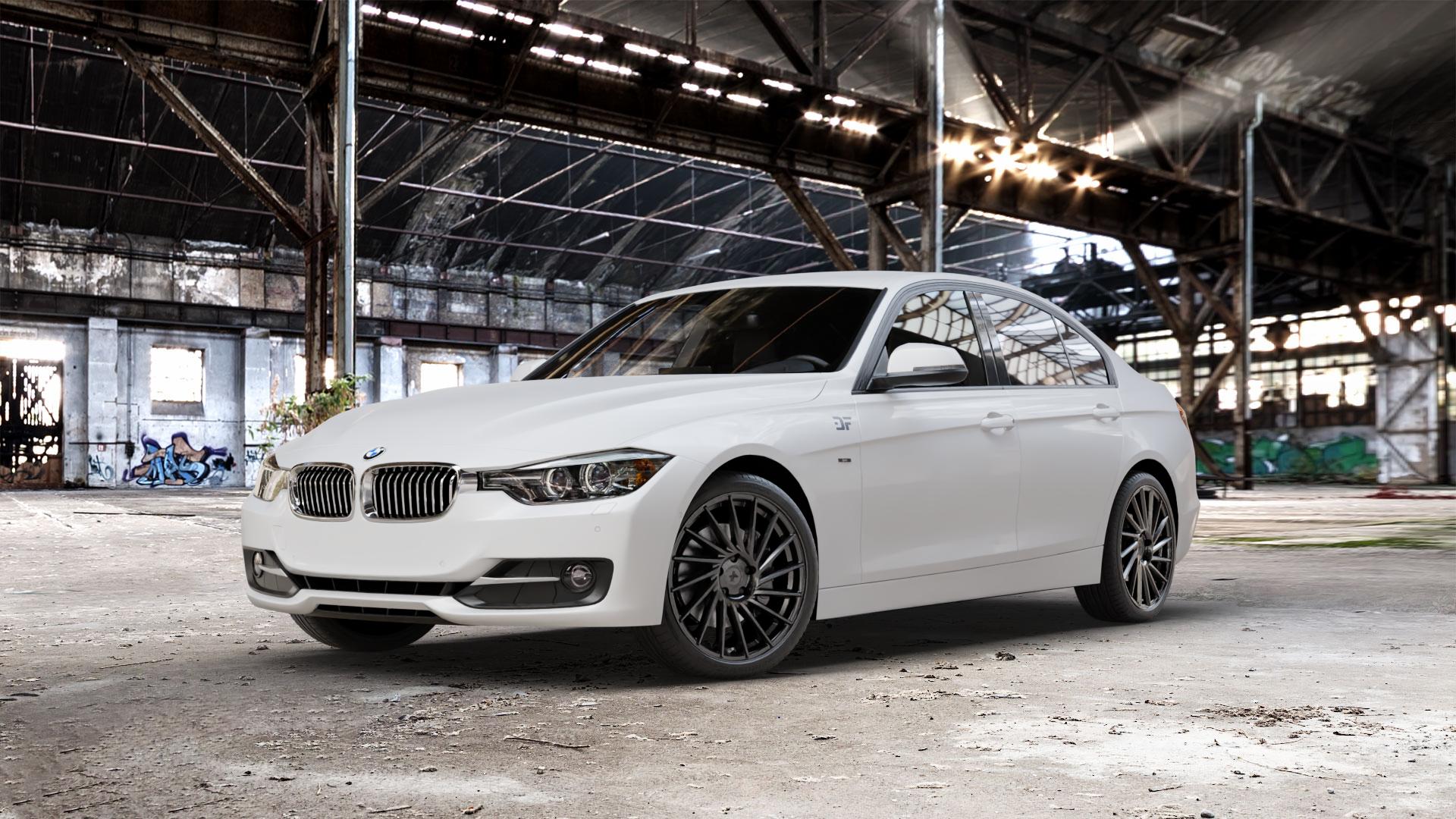 KESKIN KT17 MATT BLACK PAINTED Felge mit Reifen schwarz in 19Zoll Winterfelge Alufelge auf weissem BMW 320i Typ F30 (Limousine) 328i 335i 320d 318d 316d 316i 330d xDrive EffDyn Edition 325d 335d ActiveHybrid 3L (F30) 318i 330i 340i 330e iPerformance 3er Limous ⬇️ mit 15mm Tieferlegung ⬇️ Old Industrial Hall_max_5300mm_2024 Frontansicht_1