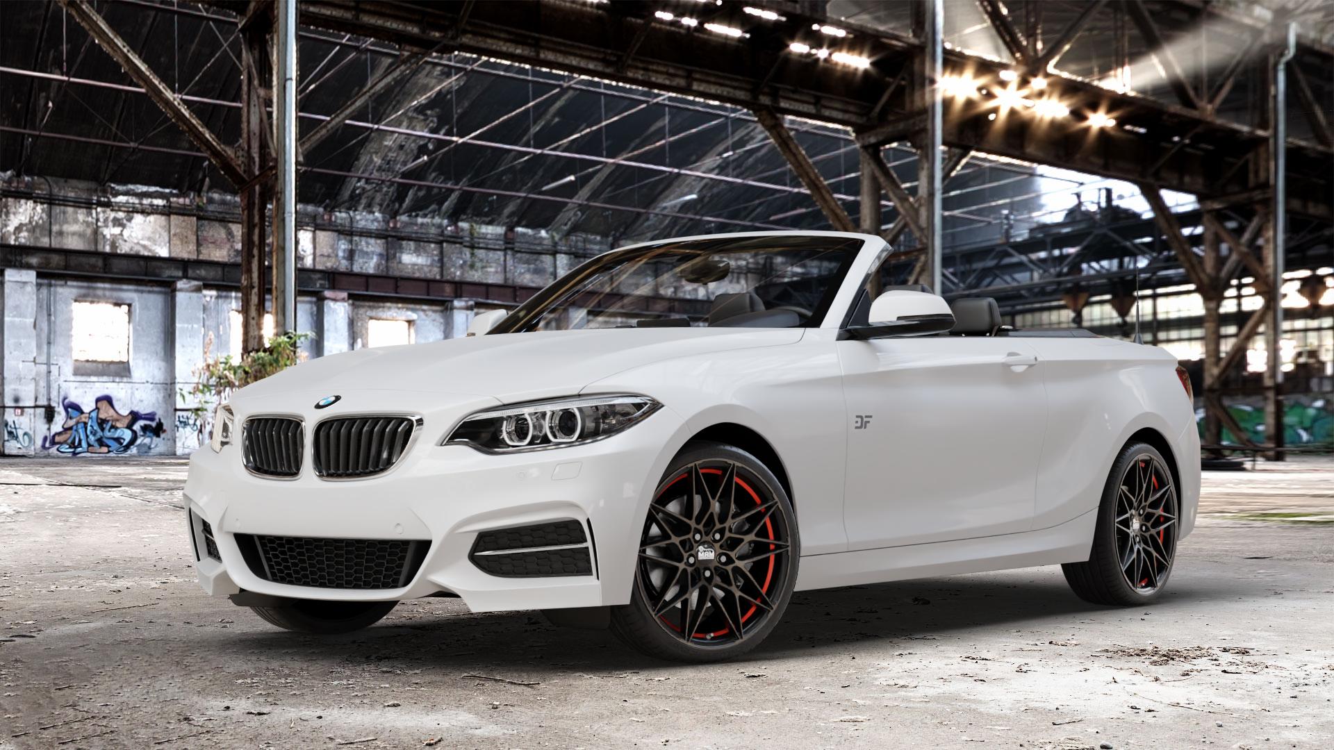 MAM B2 BRONZE RED INSIDE Felge mit Reifen rot in 19Zoll Winterfelge Alufelge auf weissem BMW 220d Typ F23 (Cabrio) 2,0l 140kW (190 PS) 220i 135kW (184 228i 180kW (245 2 M235i 3,0l 240kW (326 218i 1,5l 100kW (136 xDrive 225d 165kW (224 218d 110kW (150 ⬇️ mit 15mm Tieferlegung ⬇️ Old Industrial Hall_max_4400mm_2024 Frontansicht_1
