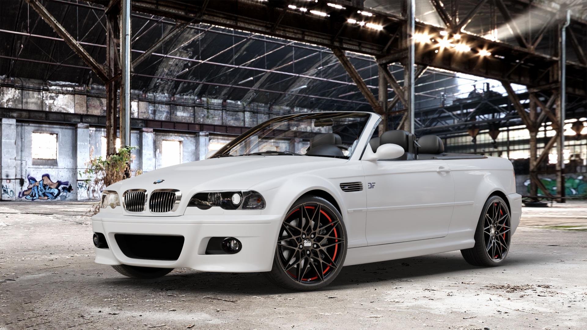 MAM B2 BRONZE RED INSIDE Felge mit Reifen rot in 19Zoll Winterfelge Alufelge auf weissem BMW 320cd Typ E46 (Cabrio) 2,0l 110kW (150 PS) 320ci 2,2l 125kW (170 323ci 2,5l 325ci 141kW (192 330cd 3,0l 150kW (204 330ci 170kW (231 318ci 105kW (143 M3 3er C ⬇️ mit 15mm Tieferlegung ⬇️ Old Industrial Hall_max_4400mm_2024 Frontansicht_1