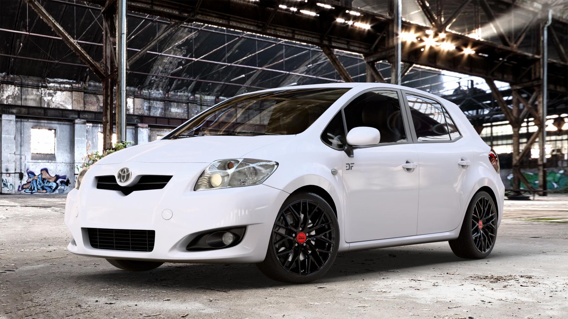 MAM RS4 BLACK PAINTED Felge mit Reifen schwarz in 18Zoll Winterfelge Alufelge auf weissem Toyota Auris (07-12) 1,6l Dual VVT-i 91kW (124 PS) 1,4l D-4D 66kW (90 71kW (97 1,3l 74kW (101 73kW (99 Vavematic 97kW (132 1,8l 108kW (147 VVT-i-Hybrid ⬇️ mit 15mm Tieferlegung ⬇️ Old Industrial Hall_max_4400mm_2024 Frontansicht_1