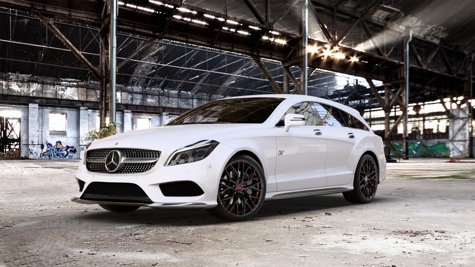MAM RS4 BLACK PAINTED RED INSIDE Felge mit Reifen schwarz rot in 19Zoll Winterfelge Alufelge auf weissem Mercedes CLS Typ X218 Shooting Brake 2,1l 250 CDI 150kW (204 PS) 3,0l 350 195kW (265 4Matic 3,5l 225kW (306 4,7l 500 300kW (408 5,5l 63 AMG 410kW (557 4-Matic 43 ⬇️ mit 15mm Tieferlegung ⬇️ Old Industrial Hall_max_5300mm_2024 Frontansicht_1