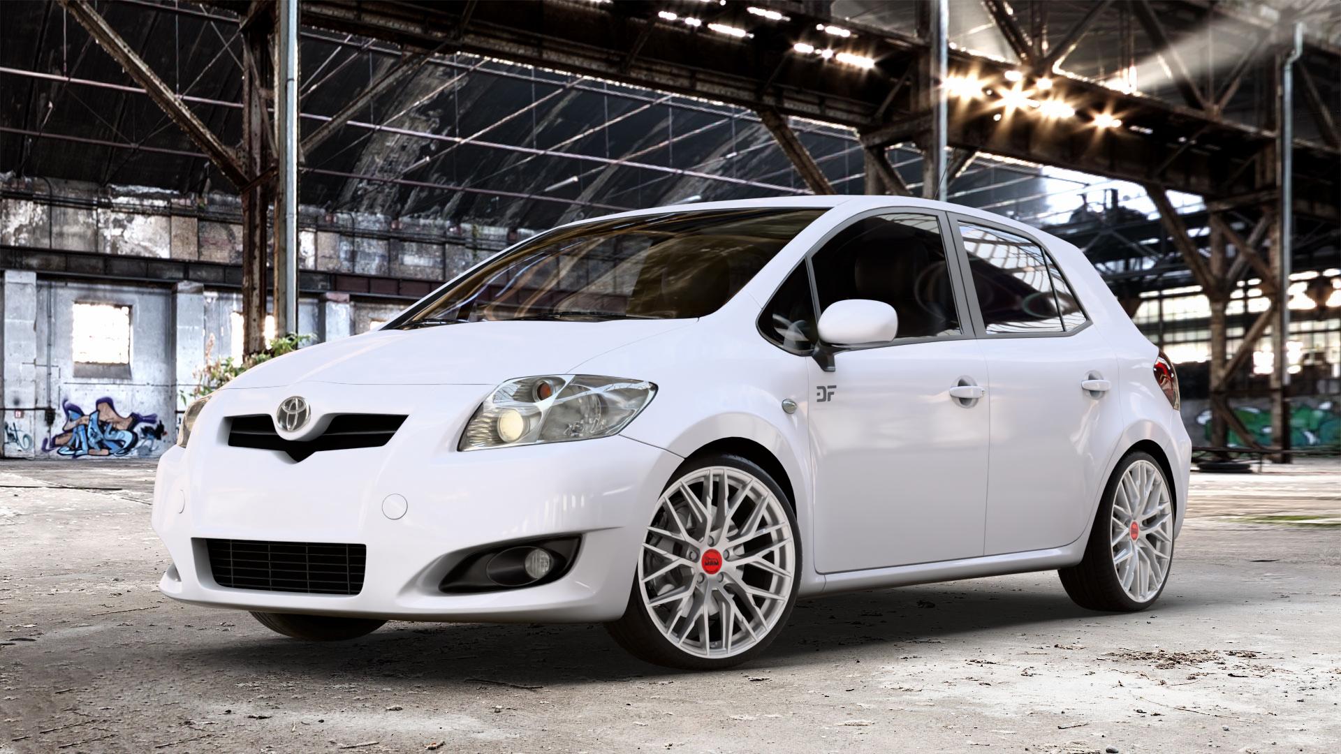 MAM RS4 MATT SILVER PAINTED Felge mit Reifen silber in 19Zoll Winterfelge Alufelge auf weissem Toyota Auris (07-12) 1,6l Dual VVT-i 91kW (124 PS) 1,4l D-4D 66kW (90 71kW (97 1,3l 74kW (101 73kW (99 Vavematic 97kW (132 1,8l 108kW (147 VVT-i-Hybrid ⬇️ mit 15mm Tieferlegung ⬇️ Old Industrial Hall_max_4400mm_2024 Frontansicht_1