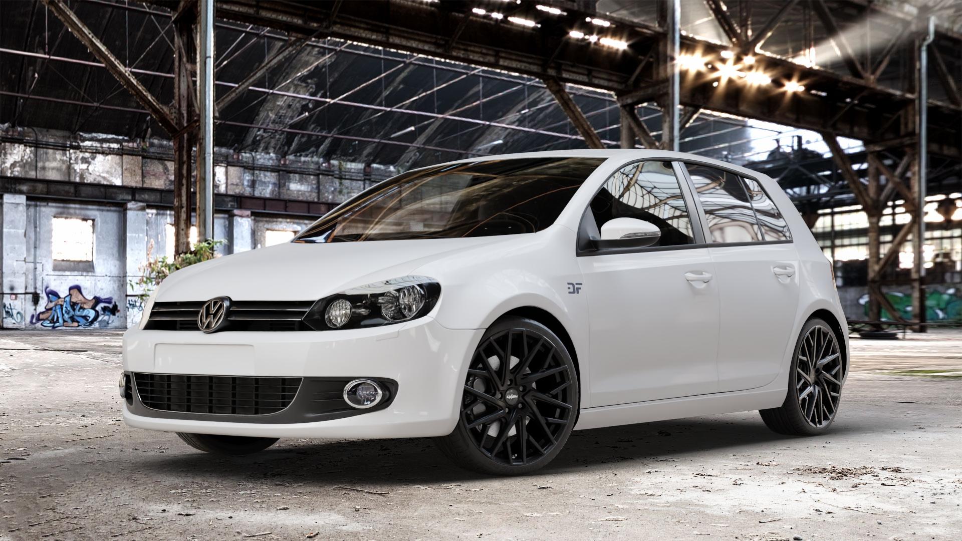 OXIGIN 28 Oxmove black matt Felge mit Reifen schwarz in 19Zoll Winterfelge Alufelge auf weissem Volkswagen (VW) Golf 6 1,4l 59kW (80 PS) 1,6l 75kW (102 TDI 77kW (105 2,0l 81kW (110 TSI 90kW (122 103kW (140 4motion 118kW (160 1,2l 63kW (86 1,8l 66kW (90 BiFu ⬇️ mit 15mm Tieferlegung ⬇️ Old Industrial Hall_max_4400mm_2024 Frontansicht_1