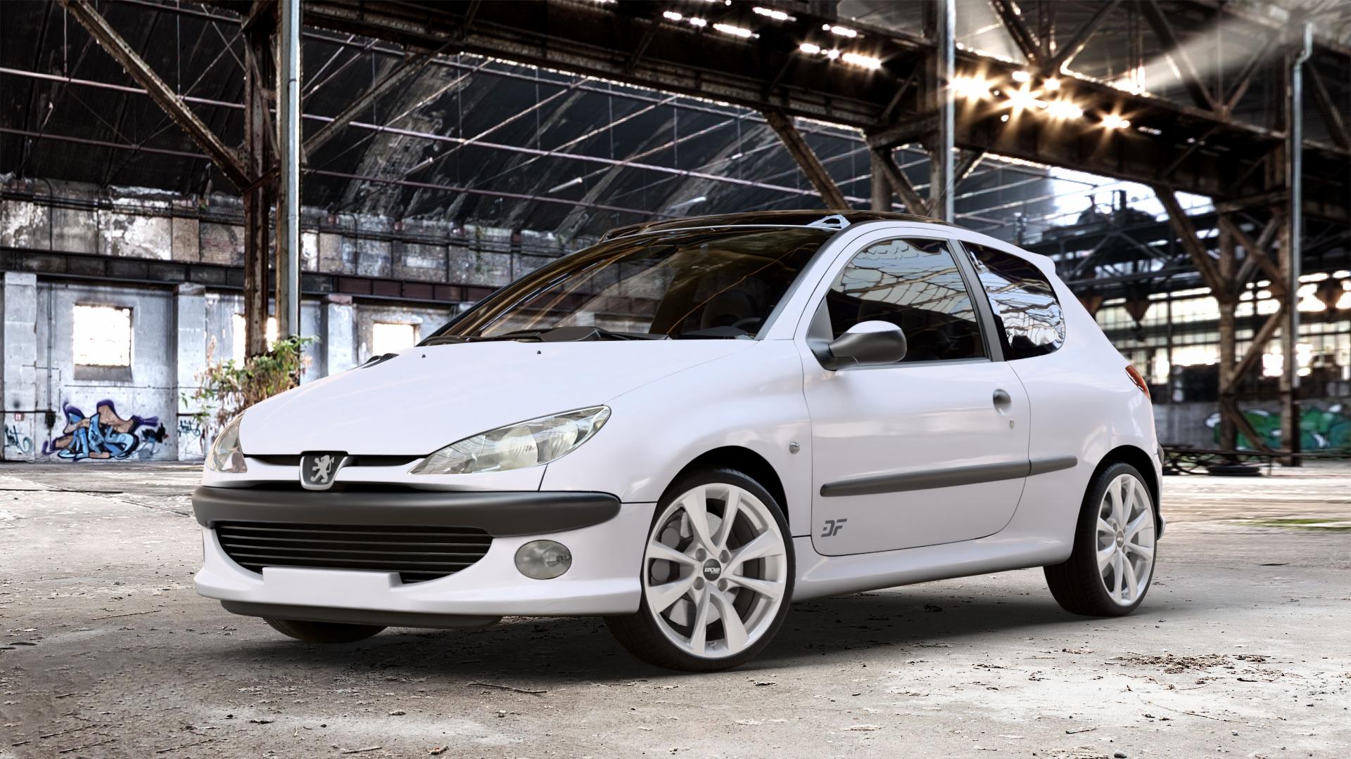 OXXO Oberon 4 silver Felge mit Reifen silber in 17Zoll Winterfelge Alufelge auf weissem Peugeot 206 1,1l 40kW (54 PS) 44kW (60 1,4l 55kW (75 1,6l 65kW (88 2,0l RC 130kW (177 S16 99kW (135 100kW (136 GT HDi eco 50kW (68 1,9l D 51kW (69 16V 66kW (90 F ⬇️ mit 15mm Tieferlegung ⬇️ Old Industrial Hall_max_4400mm_2024 Frontansicht_1