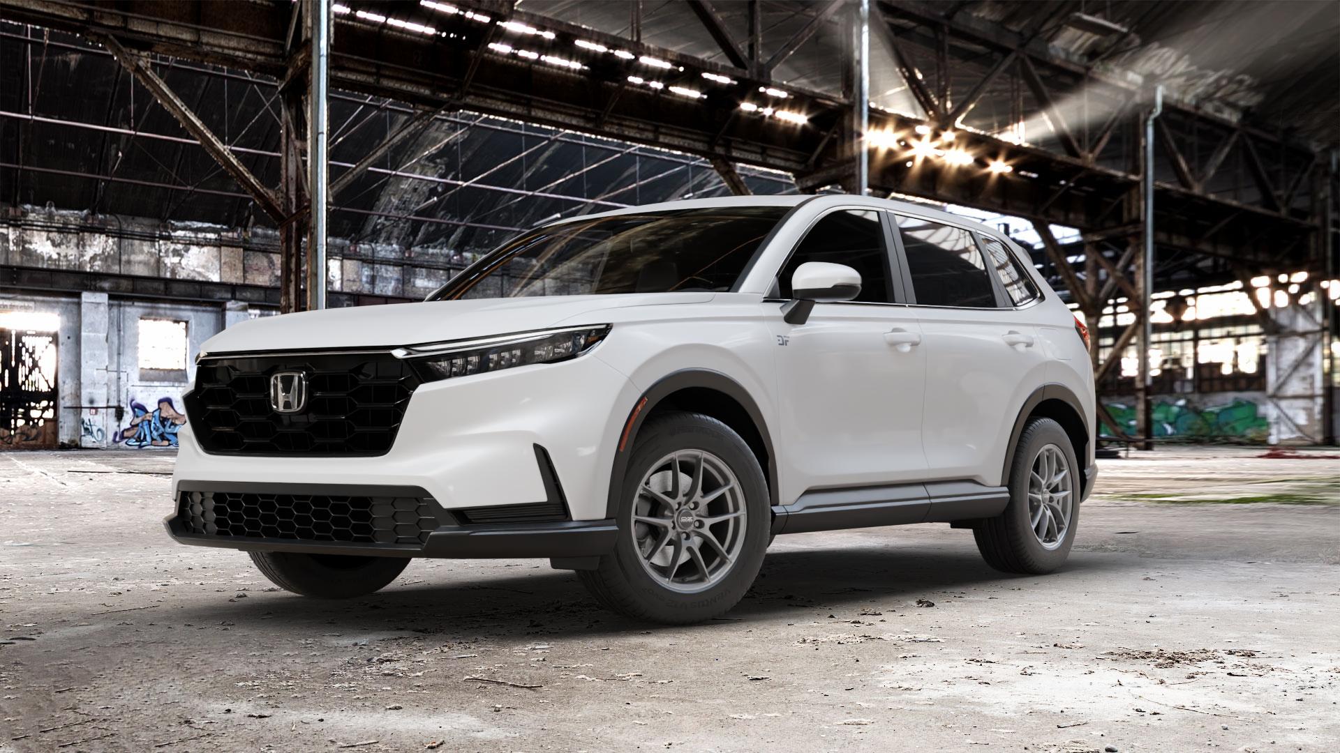 OZ RACING LEGGERA HLT GRIGIO CORSA BRIGHT Felge mit Reifen silber Titan silber/grau in 17Zoll Winterfelge Alufelge auf weissem Honda CR-V VI (RS) ⬇️ mit 15mm Tieferlegung ⬇️ Old Industrial Hall_max_5300mm_2024 Frontansicht_1