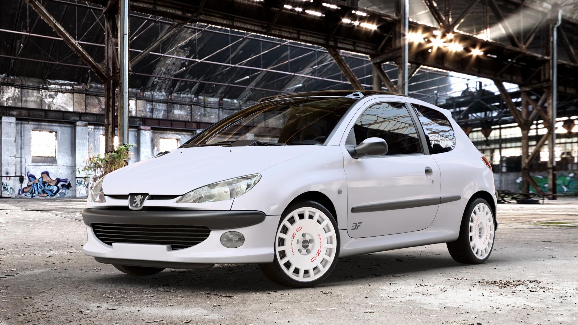 OZ RACING RALLY RACING RACE WHITE + RED LETTERING Felge mit Reifen rot weiss weiß in 17Zoll Winterfelge Alufelge auf weissem Peugeot 206 1,1l 40kW (54 PS) 44kW (60 1,4l 55kW (75 1,6l 65kW (88 2,0l RC 130kW (177 S16 99kW (135 100kW (136 GT HDi eco 50kW (68 1,9l D 51kW (69 16V 66kW (90 F ⬇️ mit 15mm Tieferlegung ⬇️ Old Industrial Hall_max_4400mm_2024 Frontansicht_1