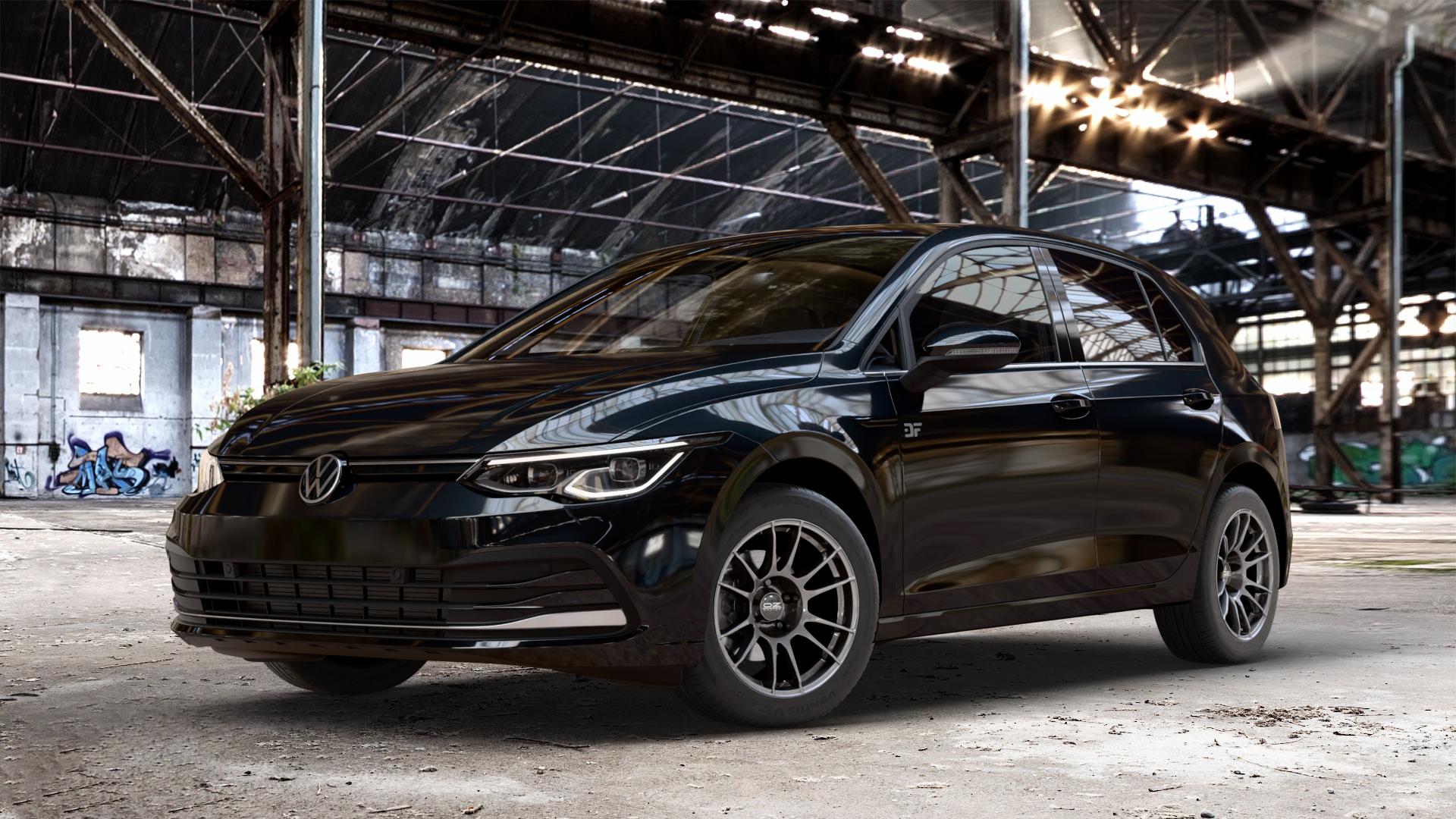 OZ RACING ULTRALEGGERA CRYSTAL TITANIUM Felge mit Reifen grau silber/grau in 16Zoll Winterfelge Alufelge auf metallic schwarzem Volkswagen (VW) Golf 8 1,5l TSI 96kW (131 PS) 110kW (150 2,0l TDI 85kW (116 Mild-Hybrid 1,0l 81kW (110 66kW (90 1,4l Hybrid TGI 4Motion 140kW (190 ⬇️ mit 15mm Tieferlegung ⬇️ Old Industrial Hall_max_4400mm_2024 Frontansicht_1